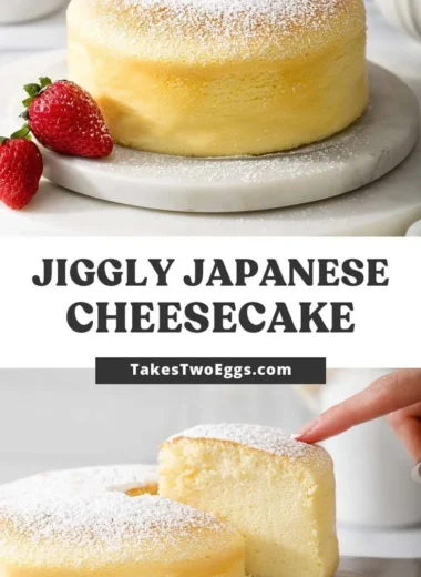Delicious Japanese Cotton Cheesecake with a fluffy texture