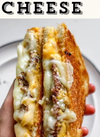 Smashburger grilled cheese sandwich with special sauce and melted cheese