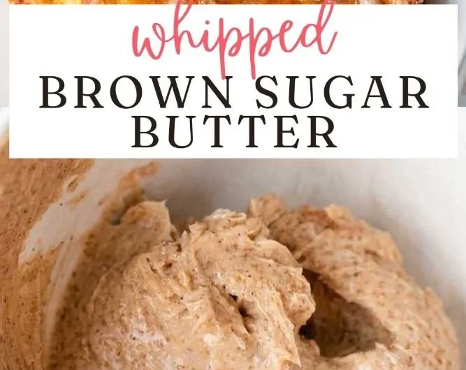 Delicious homemade brown sugar butter spread on warm toast