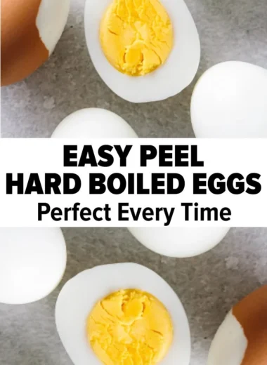 Perfectly cooked hard boiled eggs on a plate ready to eat.