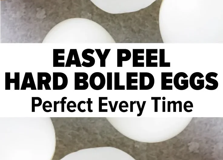 Perfectly cooked hard boiled eggs on a plate ready to eat.