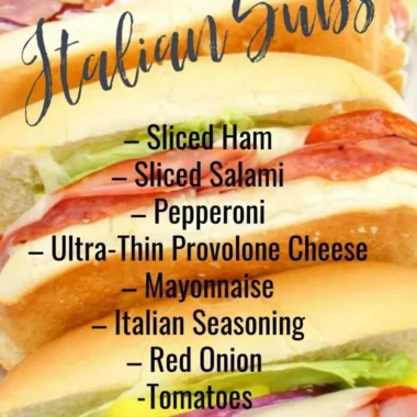 Delicious hot Italian subs with fresh ingredients and melted cheese.