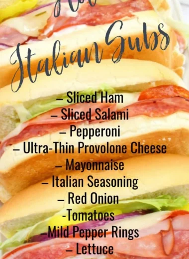 Delicious hot Italian subs with fresh ingredients and melted cheese.