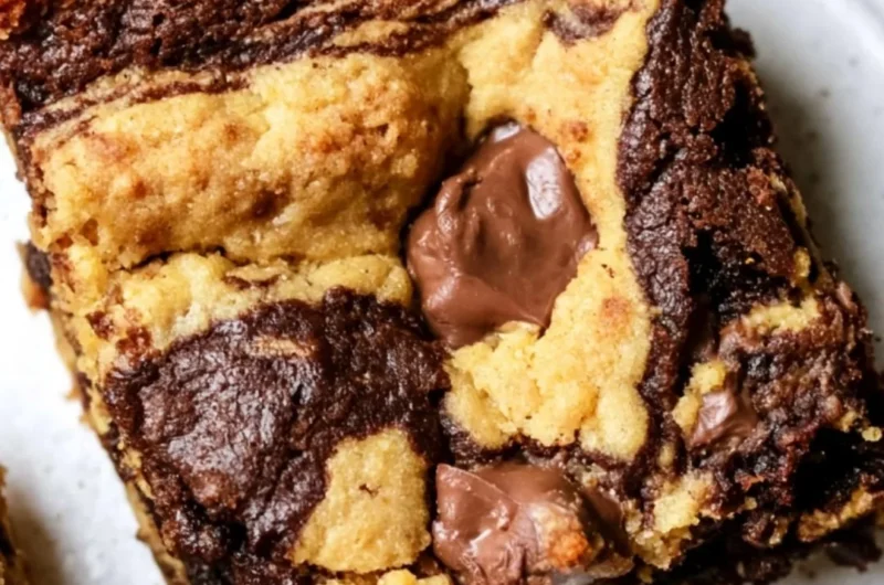 Delicious brookies combining brownies and cookies in a decadent dessert.