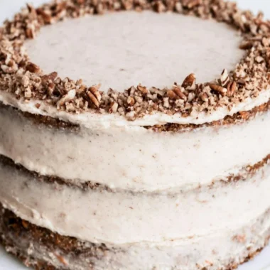 Delicious brown butter carrot cake with cream cheese frosting