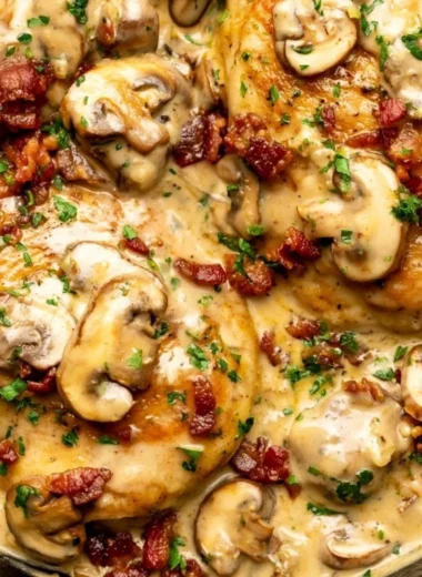 Delicious Easy Chicken Riesling dish ready to be served