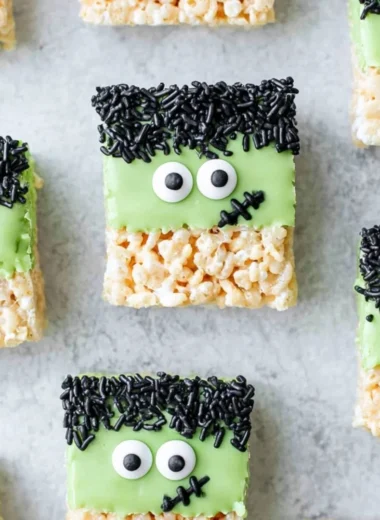 Colorful and spooky Frankenstein Treats for Halloween celebrations.