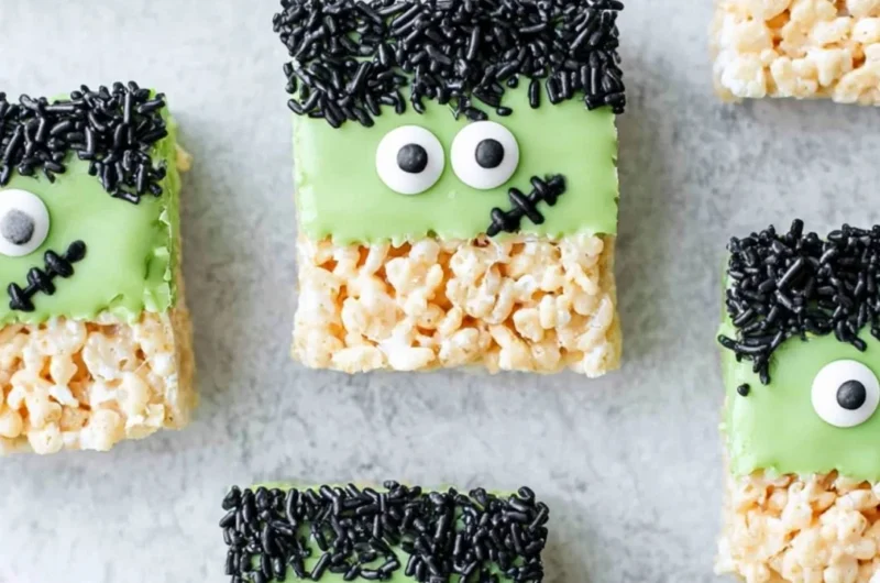 Colorful and spooky Frankenstein Treats for Halloween celebrations.