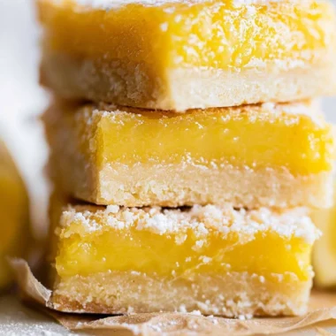Delicious super easy lemon bars with a zesty lemon filling and crumbly crust