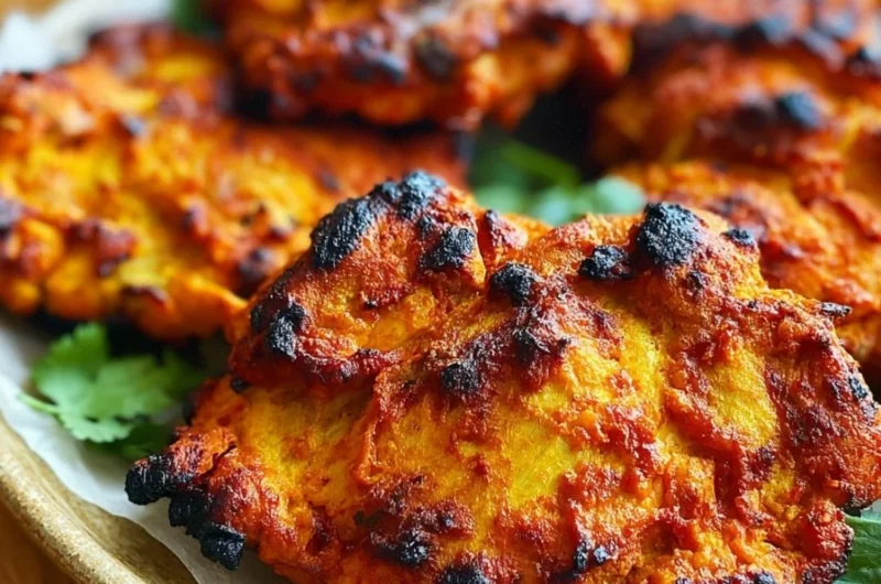 Delicious tandoori chicken marinated in spices and grilled to perfection