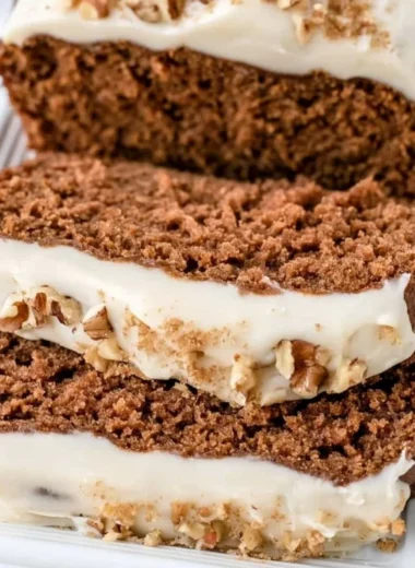 Delicious homemade gingerbread loaf inspired by Starbucks recipe